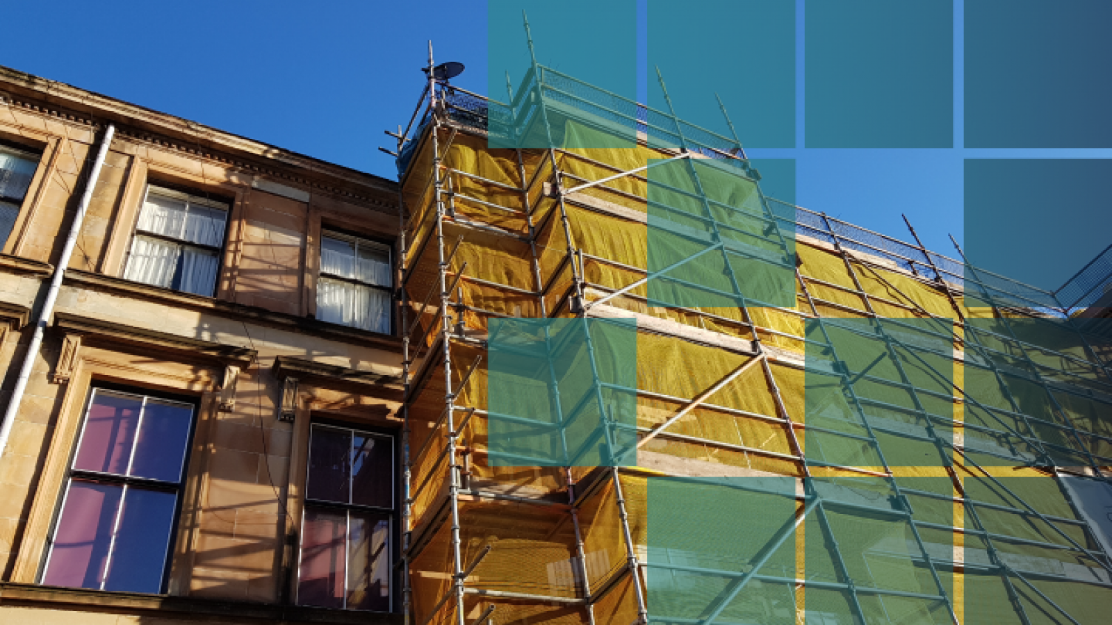 View of tenement building from below banner image