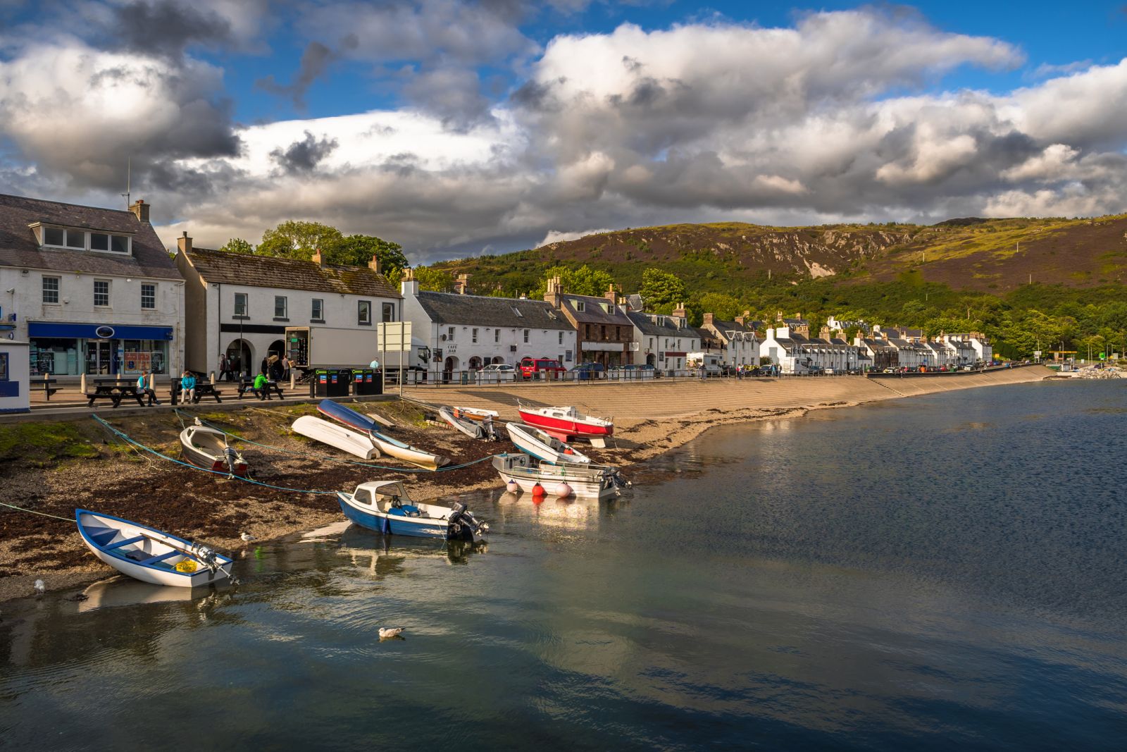 View of Ullapool harbour in the Highlands banner image