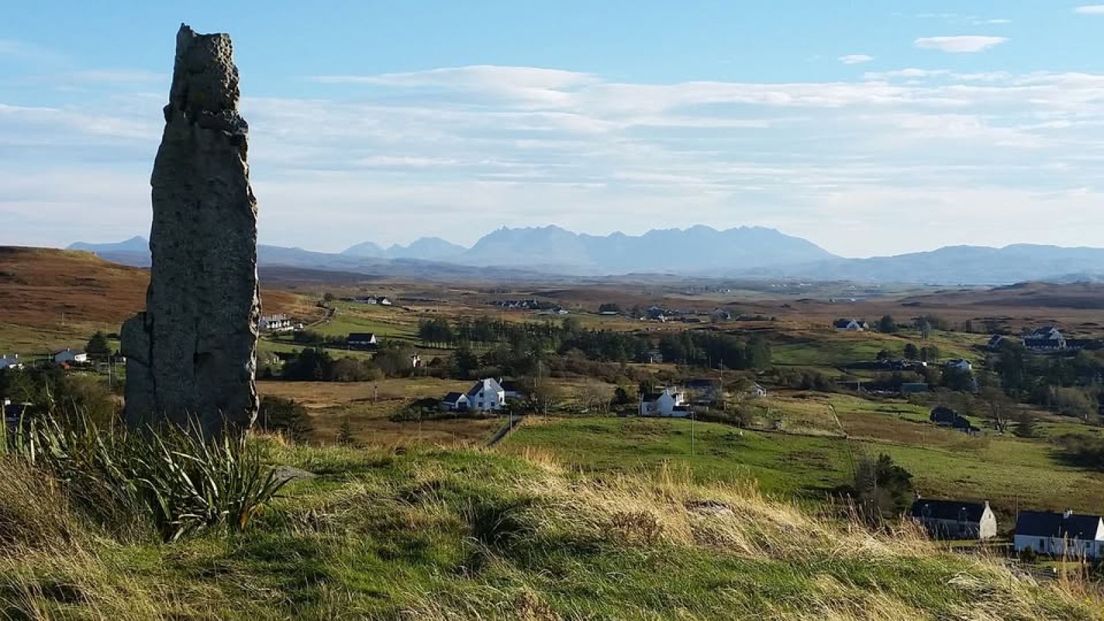 View across the Skye countryside near the village of Dunvegan banner image